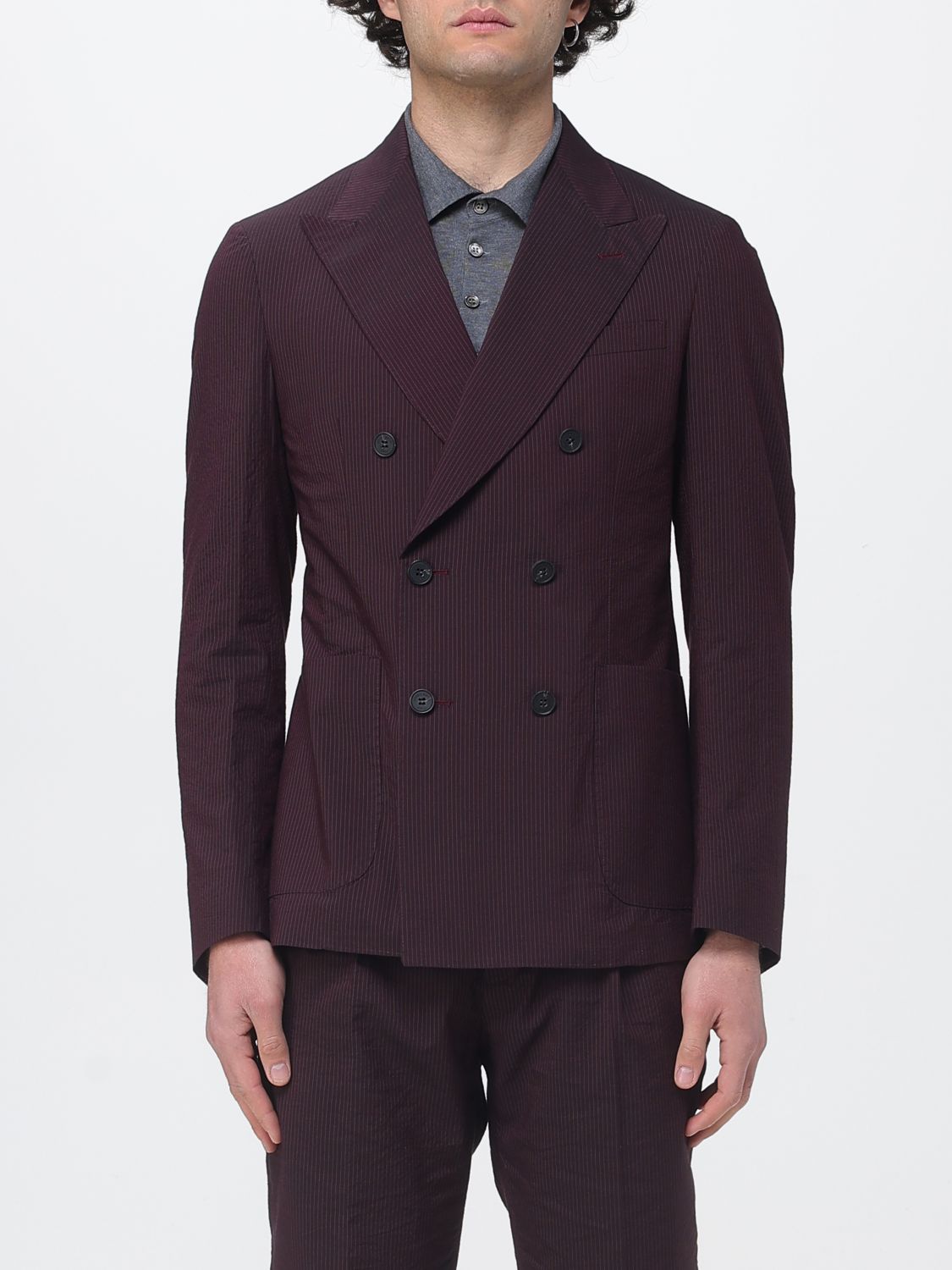 Jacket Men color Burgundy