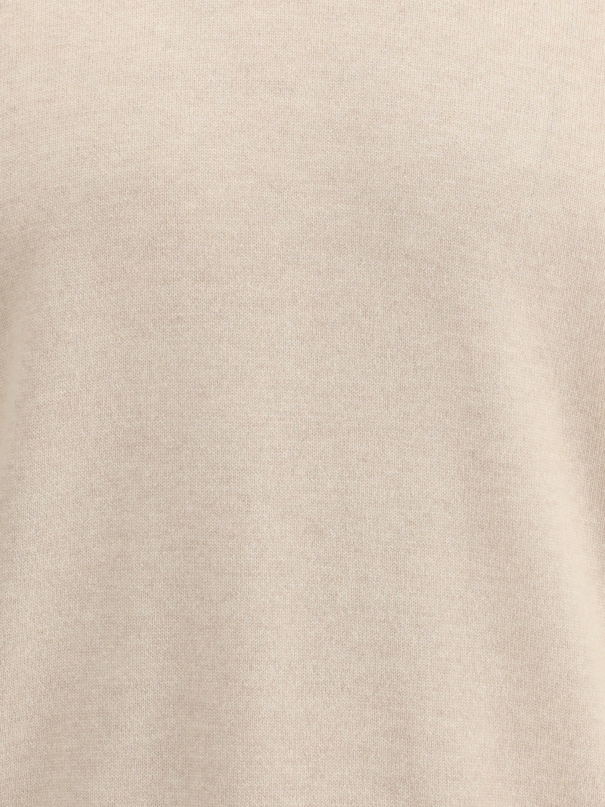 Cashmere Crew Neck Sweater — Beige