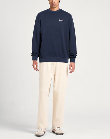 Man Sweatshirt Midnight blue Size L Cotton