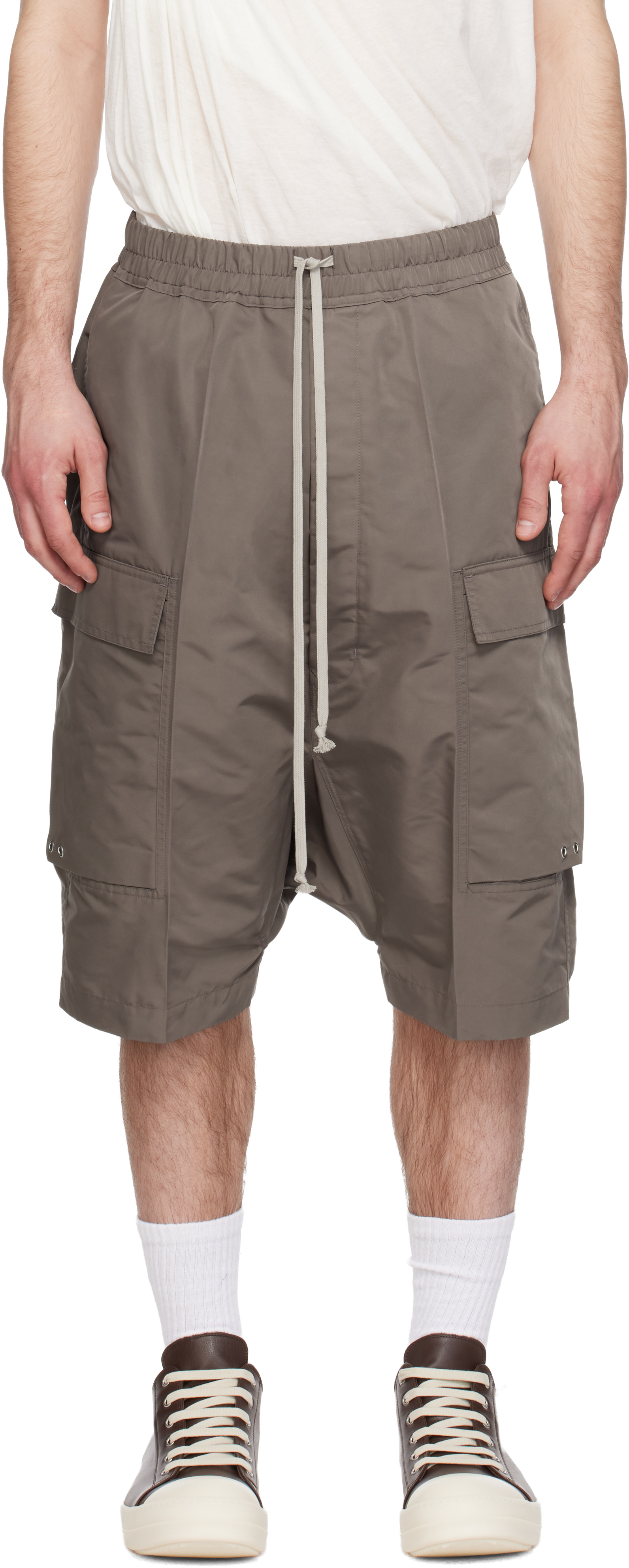 Gray Temple Pods Cargo Shorts
