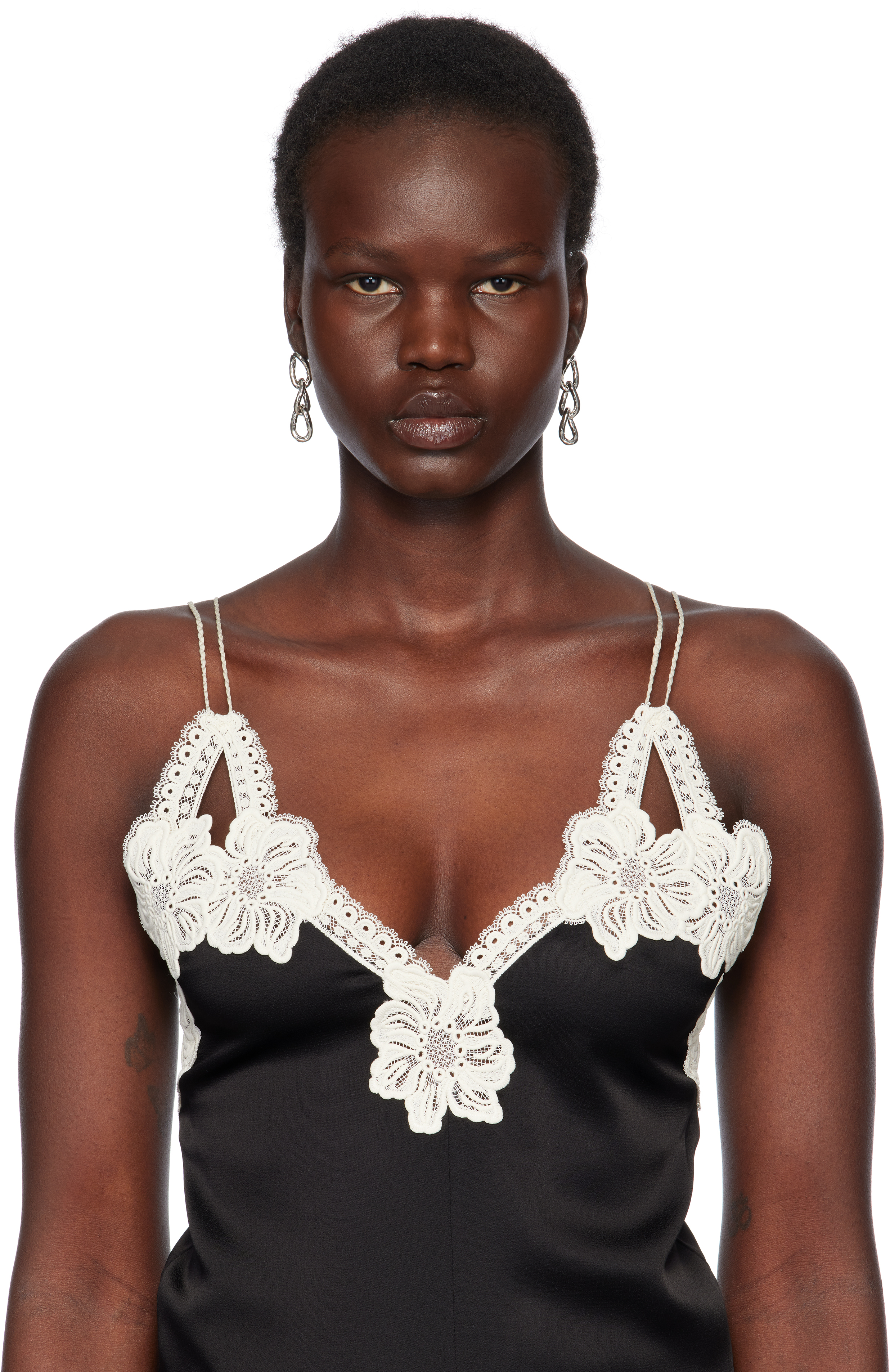 Jil Sander Silver Chain Earrings