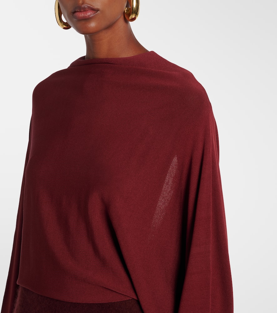 Pine caped maxi dress