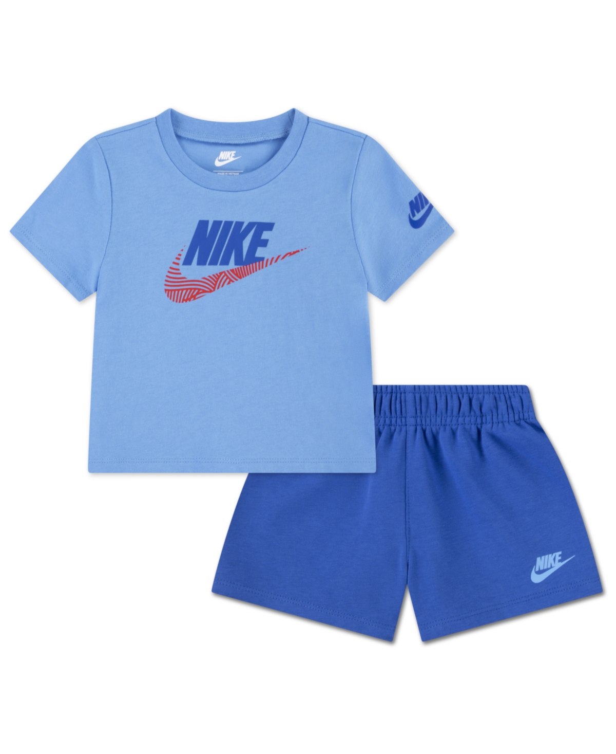 Baby Boys' In The Zone French Terry T-Shirt and Shorts, 2-Piece Set - Game Royal
