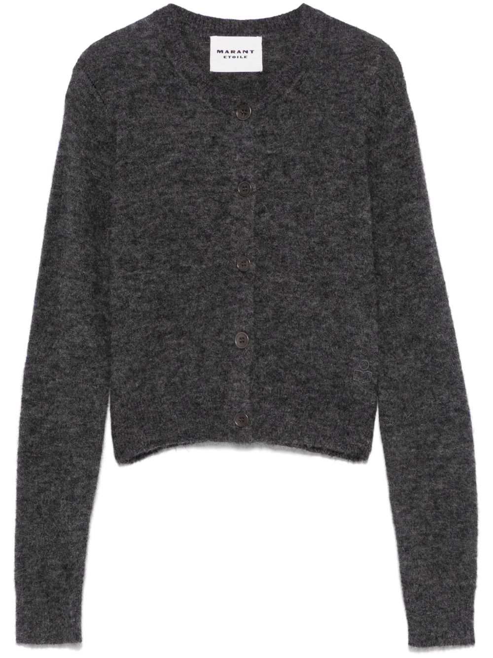 Nity brushed-effect cardigan - Yellow