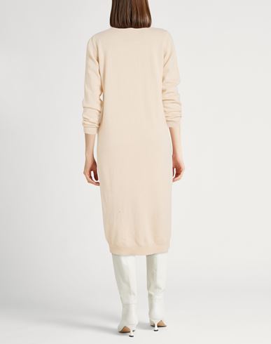 Woman Midi dress Beige Size 2 Virgin Wool, Silk, Cashmere