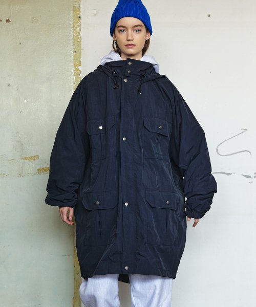 Mountain Long Jacket Navy