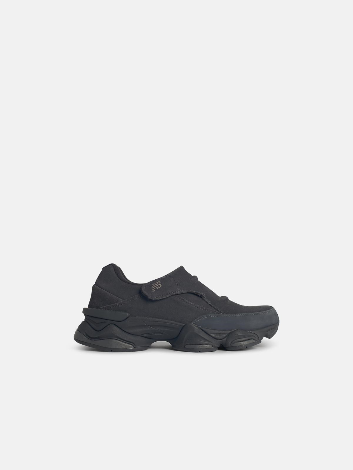 '8040' Black Leather Blend Sneakers