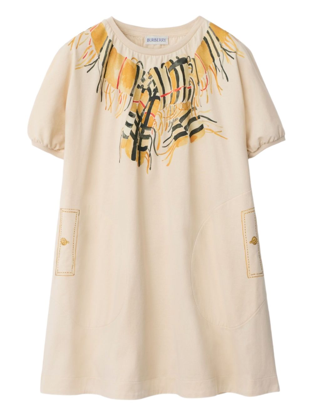 Burberry Kids printed dress - Neutrals