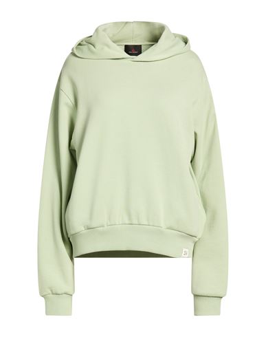 Woman Sweatshirt Light green Size S Cotton, Polyester