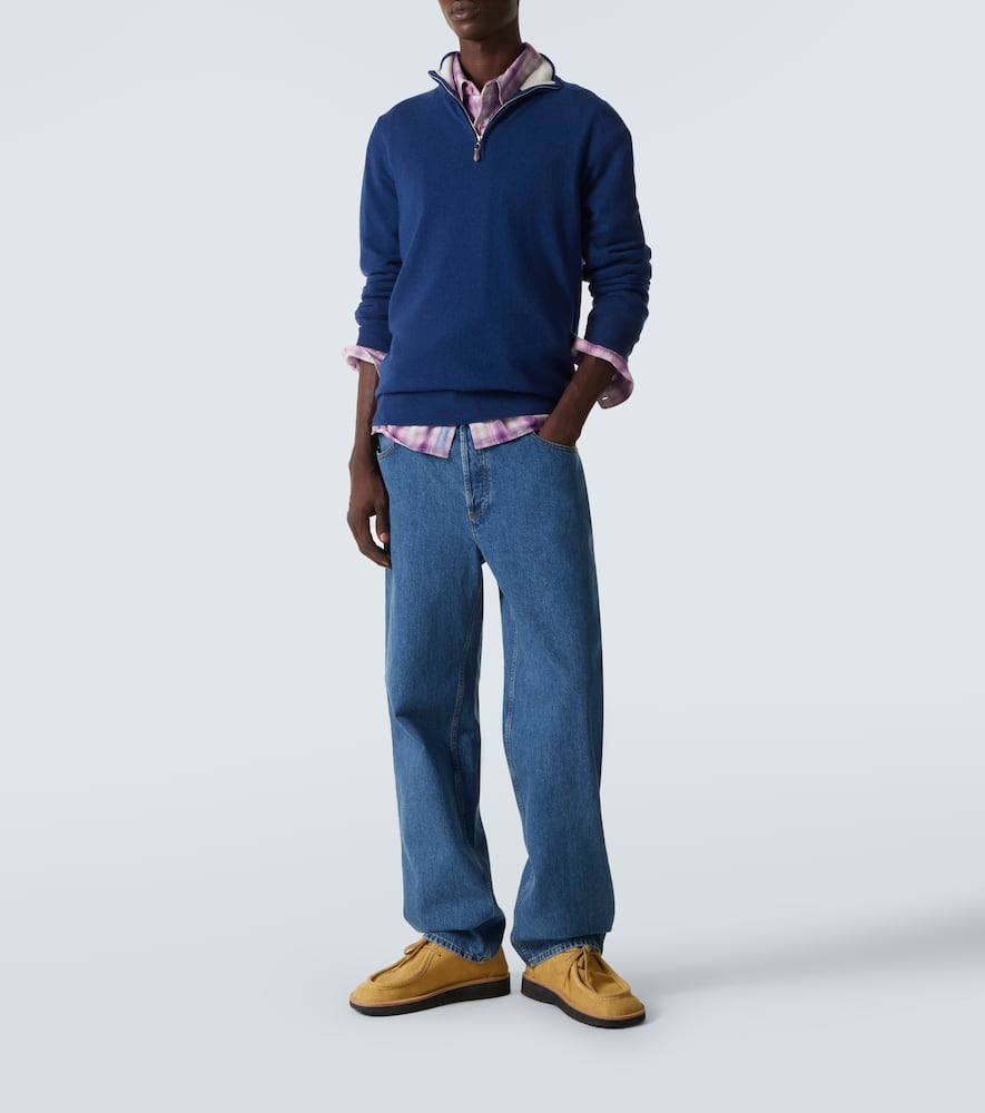 Mr Fenchurch cashmere half-zip sweater