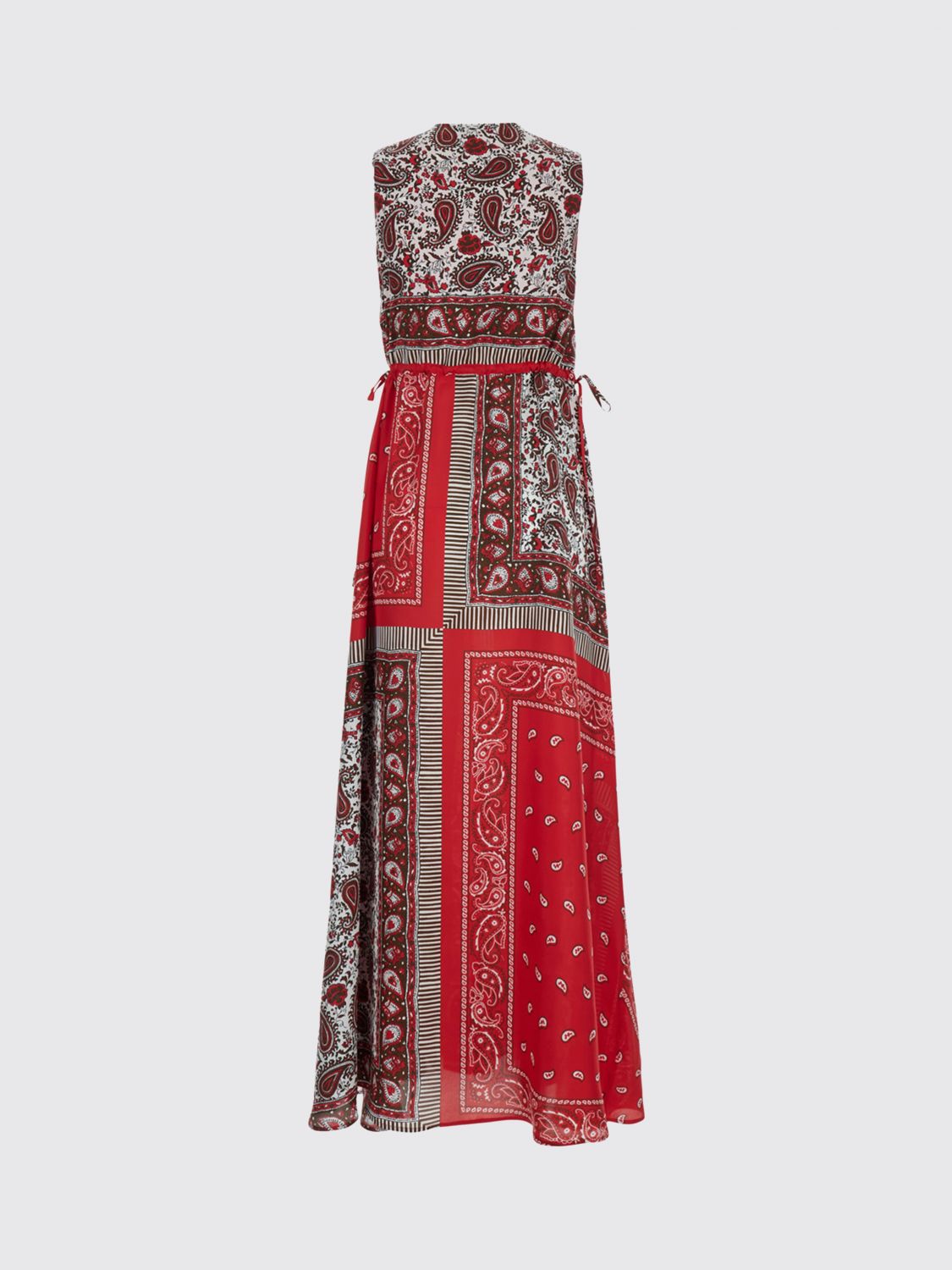 Off-the-Shoulder Bandana Print Silk Maxi Dress P. A.R. O.S. H.