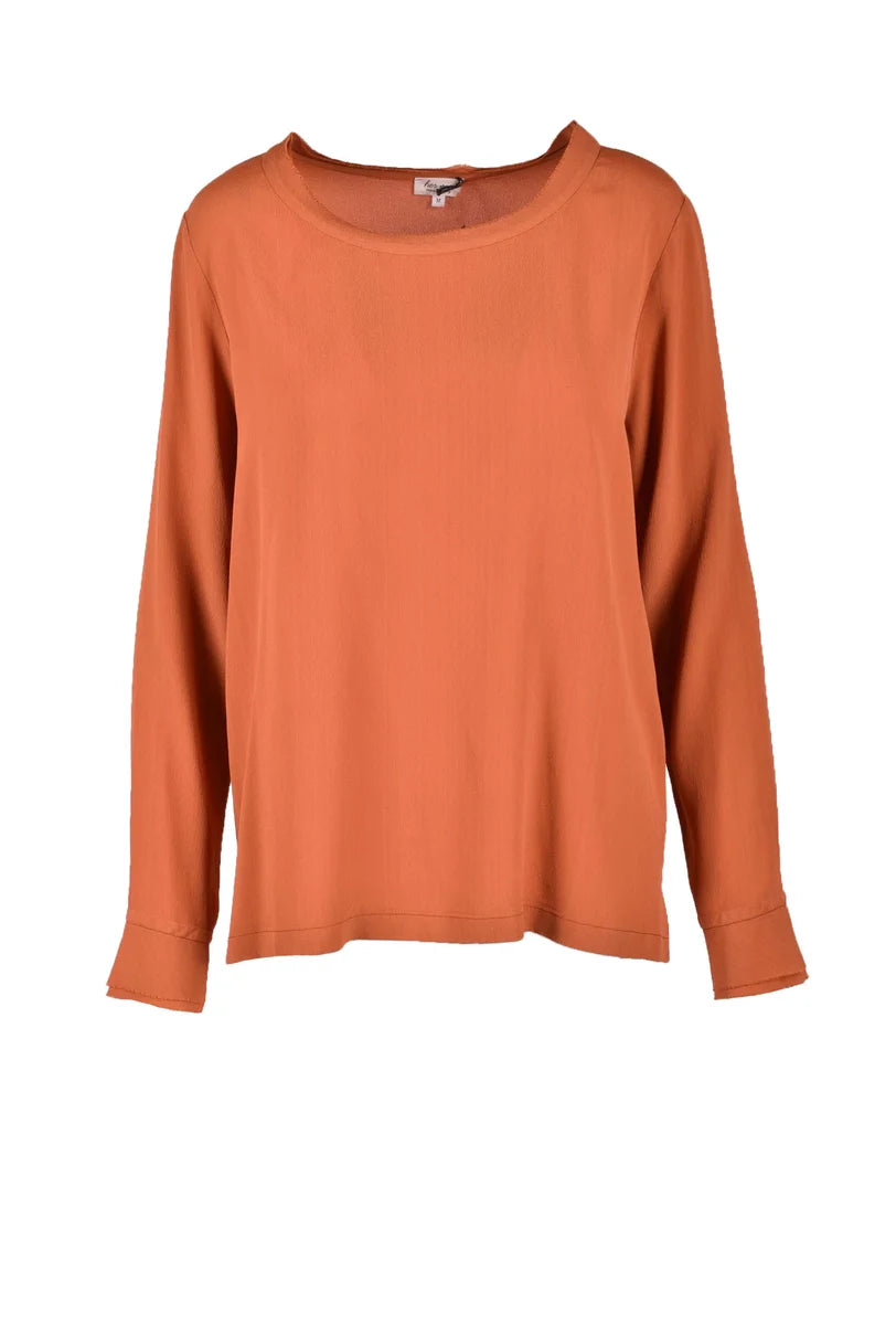 Viscose/Silk Blouse - Orange