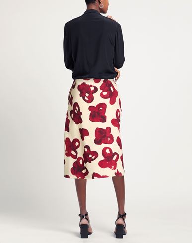 Woman Midi skirt Ivory Size M Wool