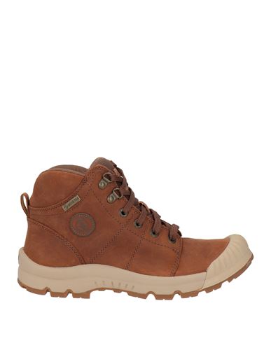 Woman Ankle boots Camel Size 6 Leather, Textile fibers