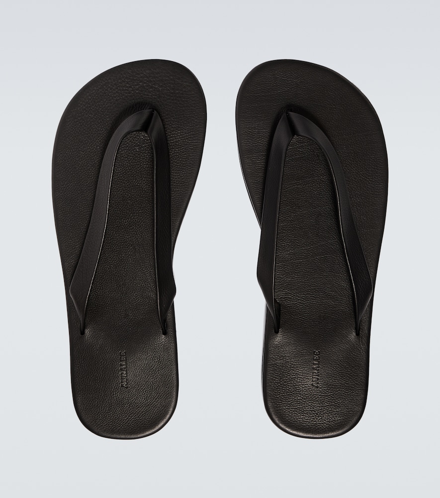 Leather thong sandals