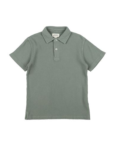 Kid Boy Polo shirt Sage green Size 10 Cotton