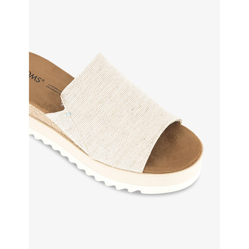 Womens Tural Yarn Dye Diana Slip-on Canvas Wedge Sandals
