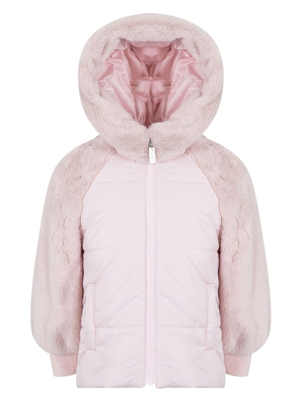 Faux-fur detailed jacket - Pink