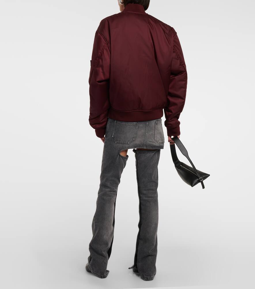 Courrèges Logo bomber jacket