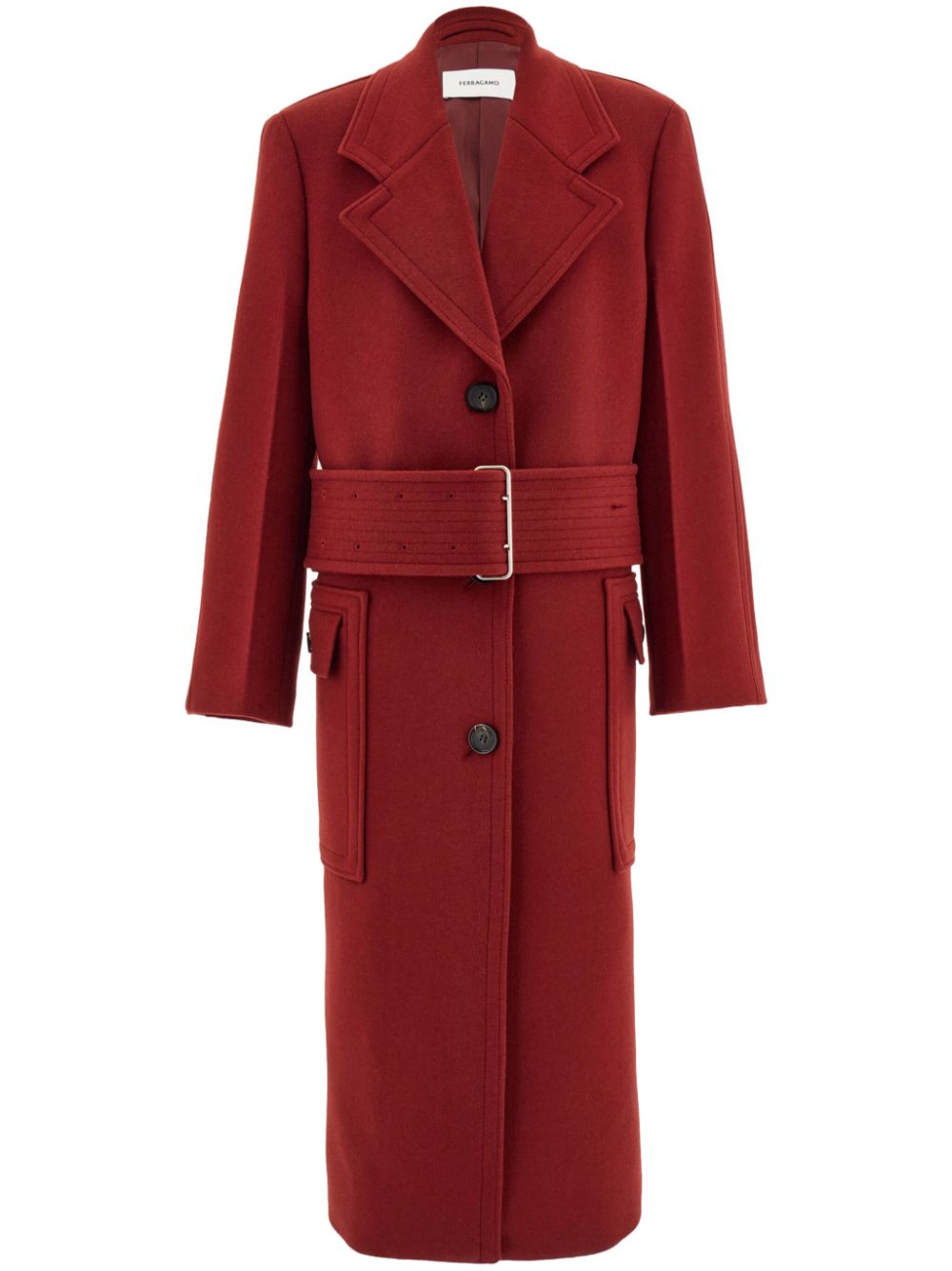 Belted coat - Red