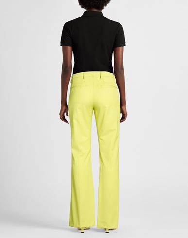 Woman Pants Lime green Size 27 Virgin Wool, Elastane