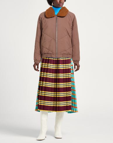 Woman Puffer Brown Size M Recycled polyamide