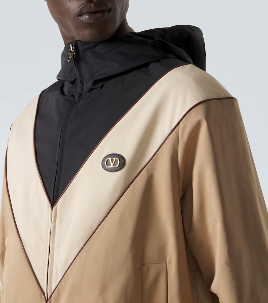 VLogo striped jacket