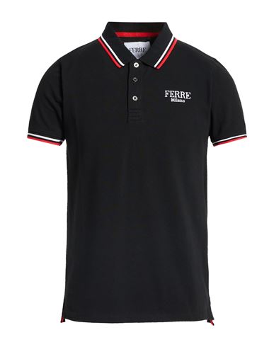 Man Polo shirt Black Size XL Cotton