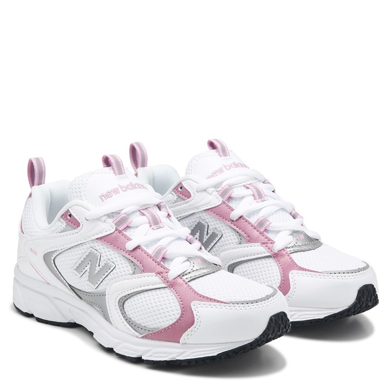 408 Sneakers (White/Silver/Pink)