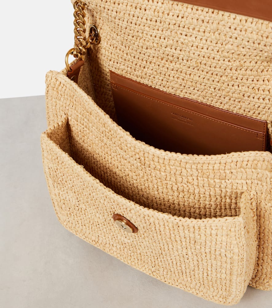 Saint Laurent Niki Medium raffia shoulder bag
