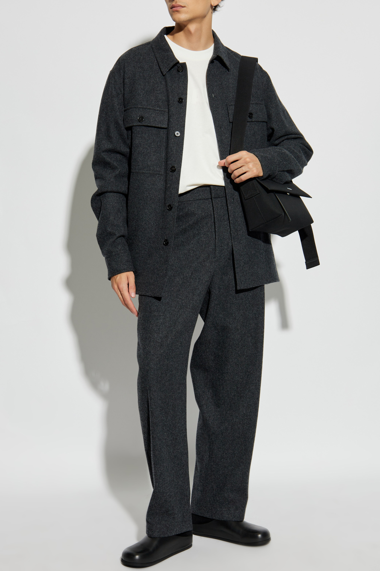 Wool Jacket, Men's, Grey