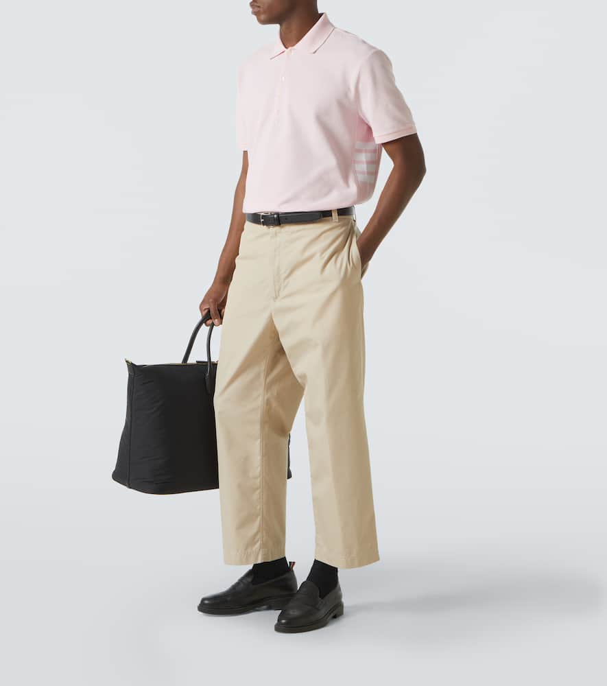 4-Bar cotton polo shirt