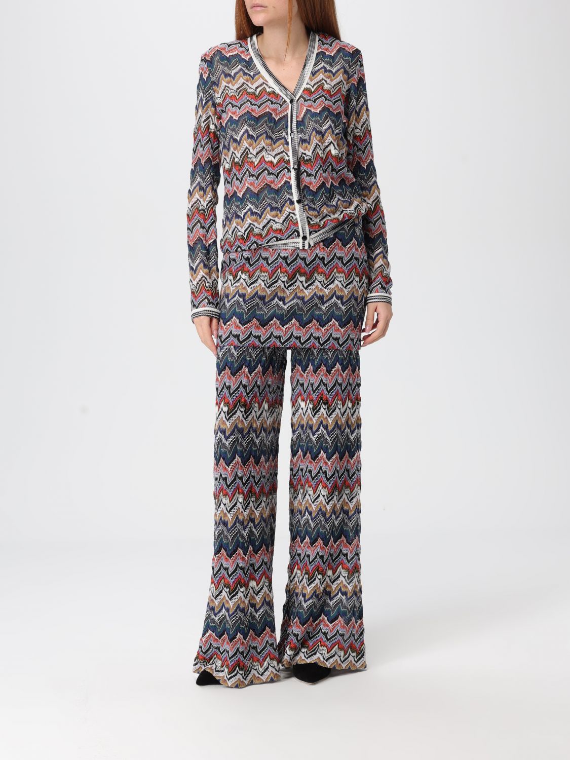 Zigzag trousers - Black