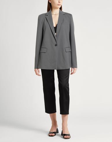 Woman Blazer Grey Size 2 Viscose, Polyamide, Elastane