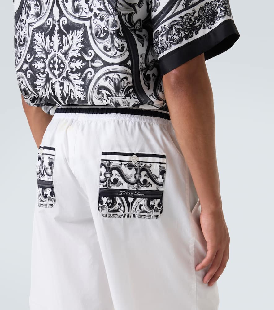 Majolica cotton shorts