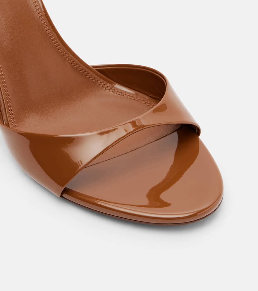Lidia 70 patent leather mules