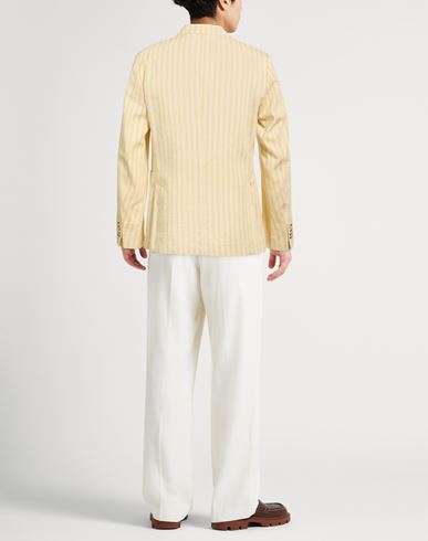 Man Blazer Ivory Size 38 Linen, Viscose, Polyamide