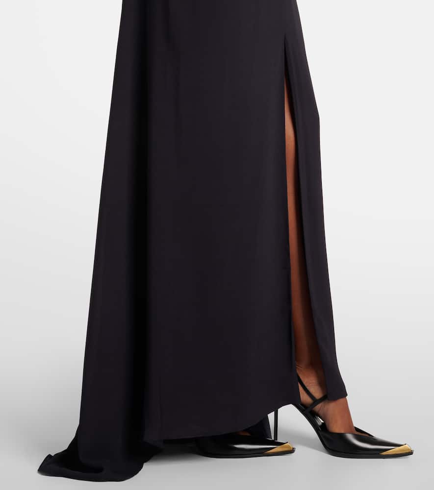 Paisley sablé maxi dress