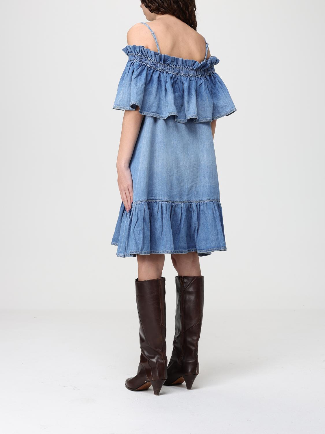 Dress Woman color Denim