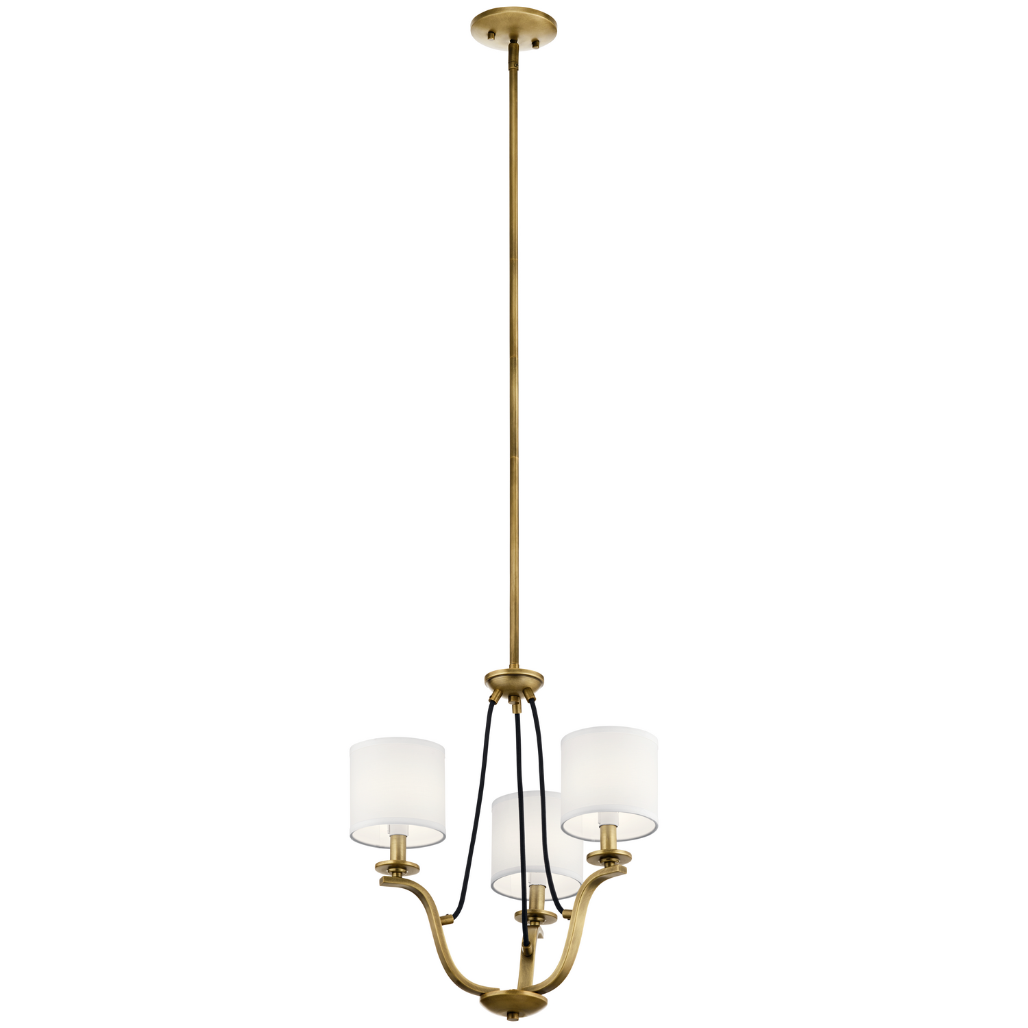 Kichler Thisbe 3-Light Traditional Chandelier in Natural Bra