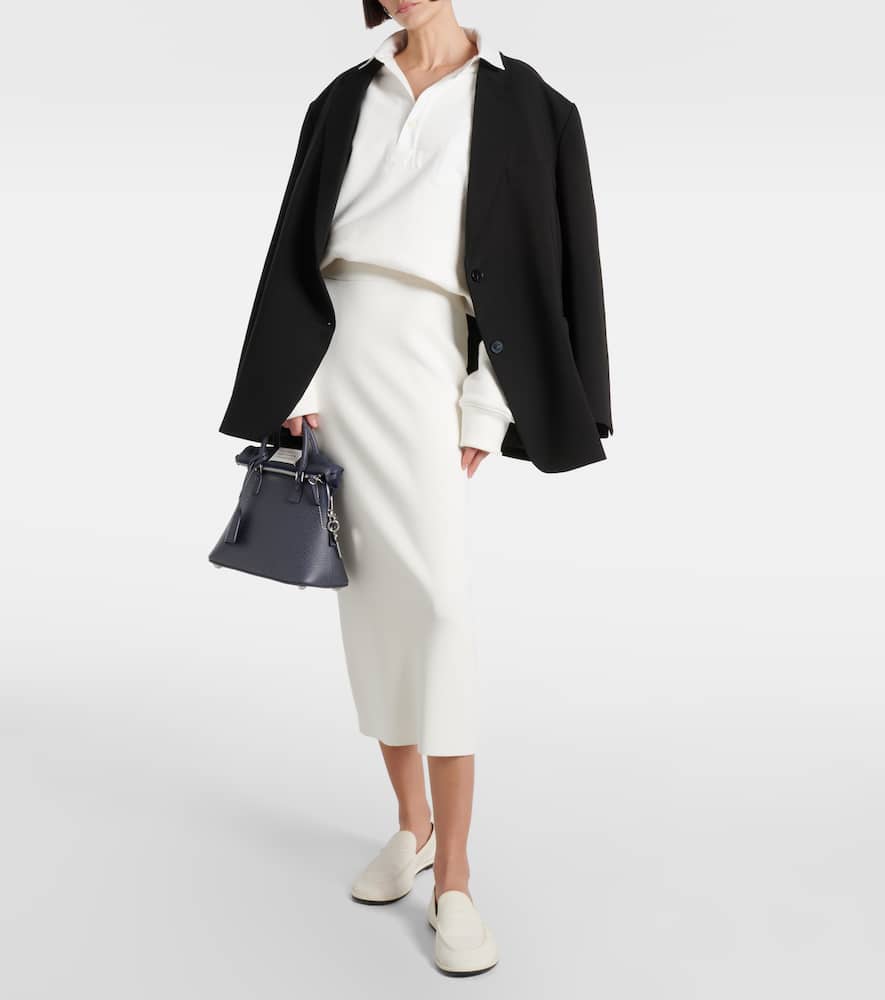 The Frankie Shop Solange knitted pencil skirt