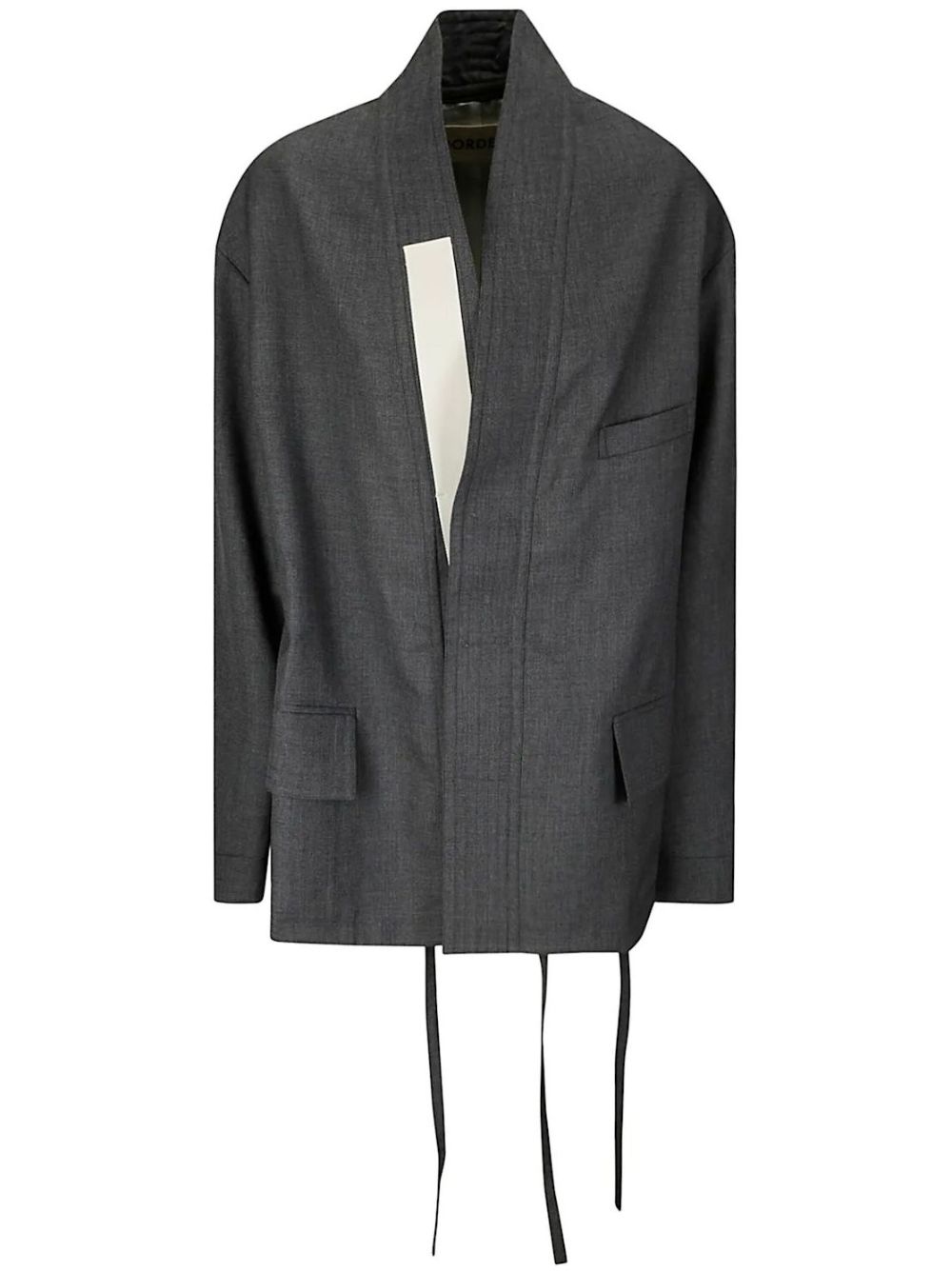 Wrap wool jacket - Grey