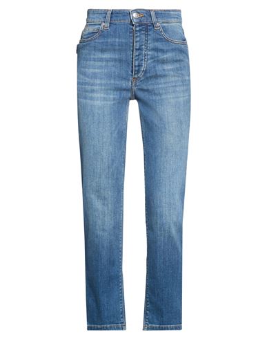 Woman Jeans Blue Size 25 Cotton, Elastane