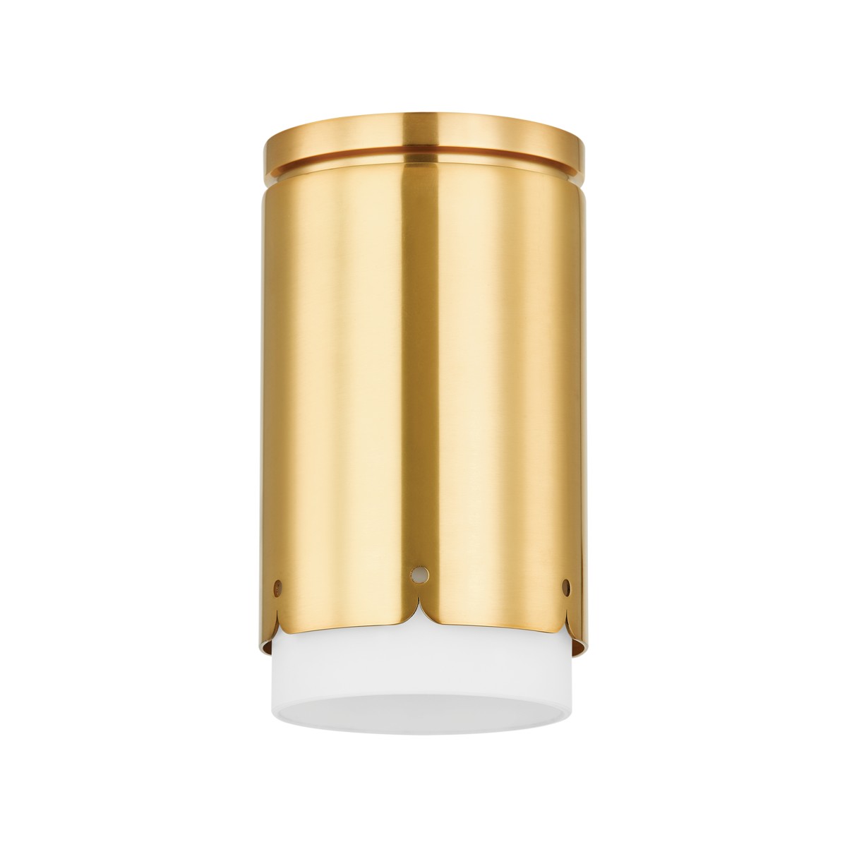 Aged Brass Flush Mount from the Asa Collection