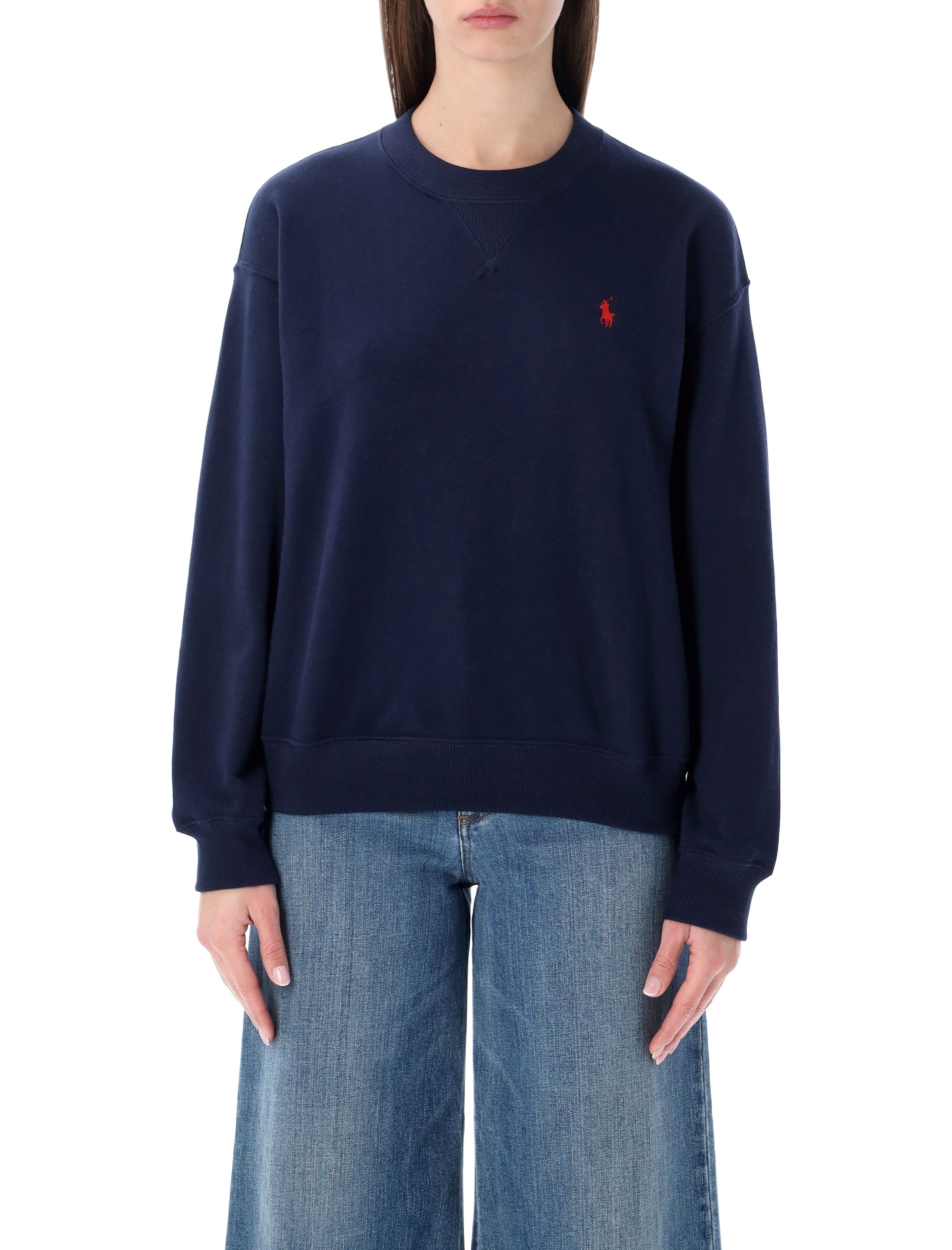 Relaxed Fit V-Neck Long Sleeve T-Shirt - Size S