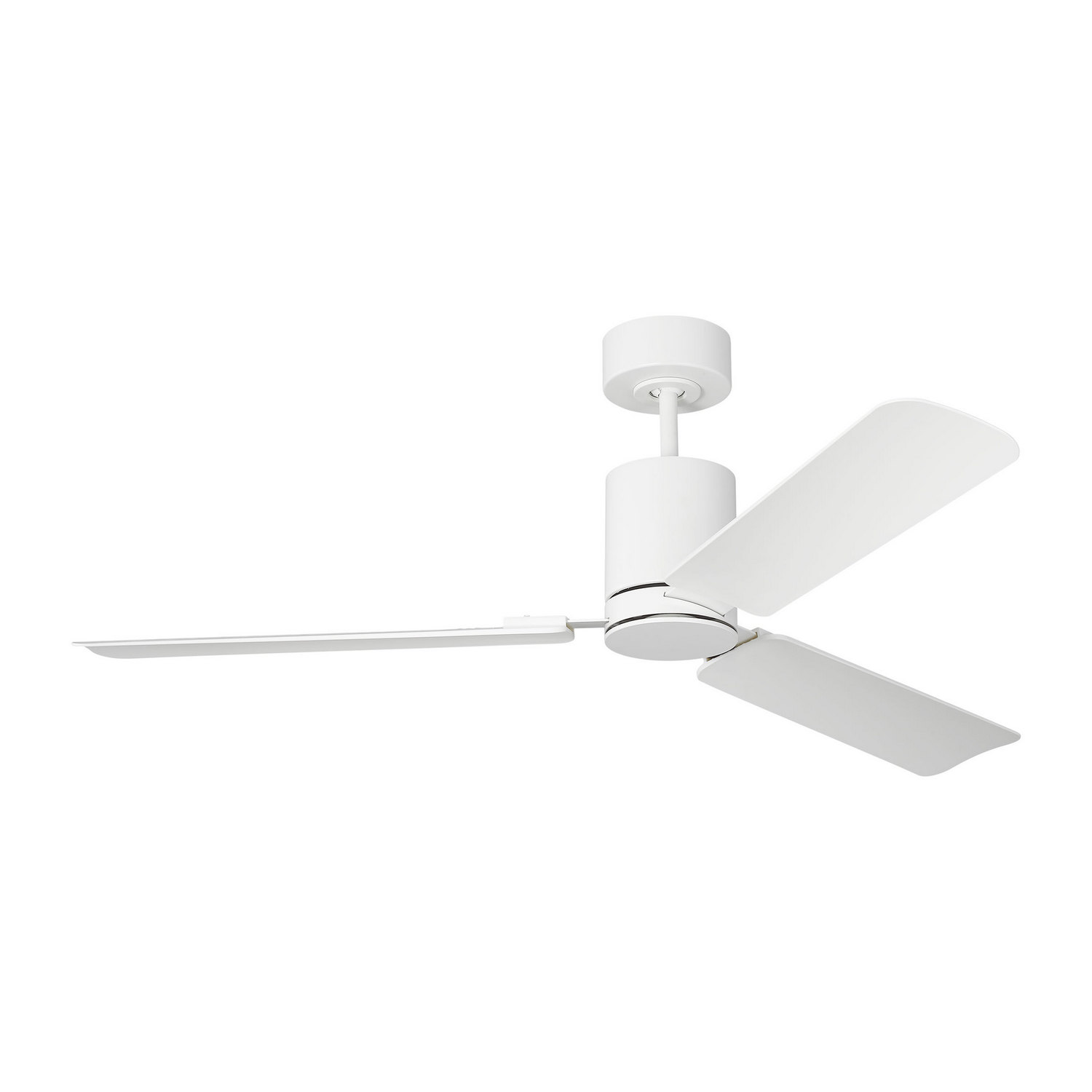 Matte White 54" Ceiling Fan from the Cleancut Smart 54 LED Collection