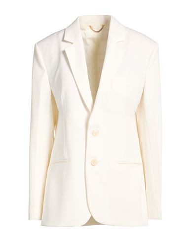 Woman Blazer Ivory Size 6 Wool, Polyester