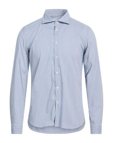 Man Shirt Midnight blue Size 16 ½ Cotton, Polyamide, Elastane