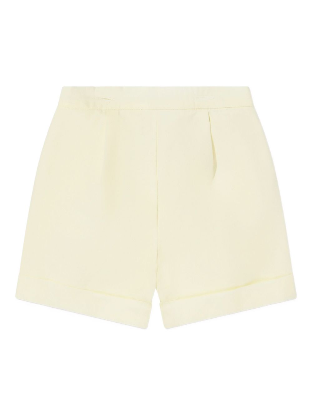 Pleated shorts set - White