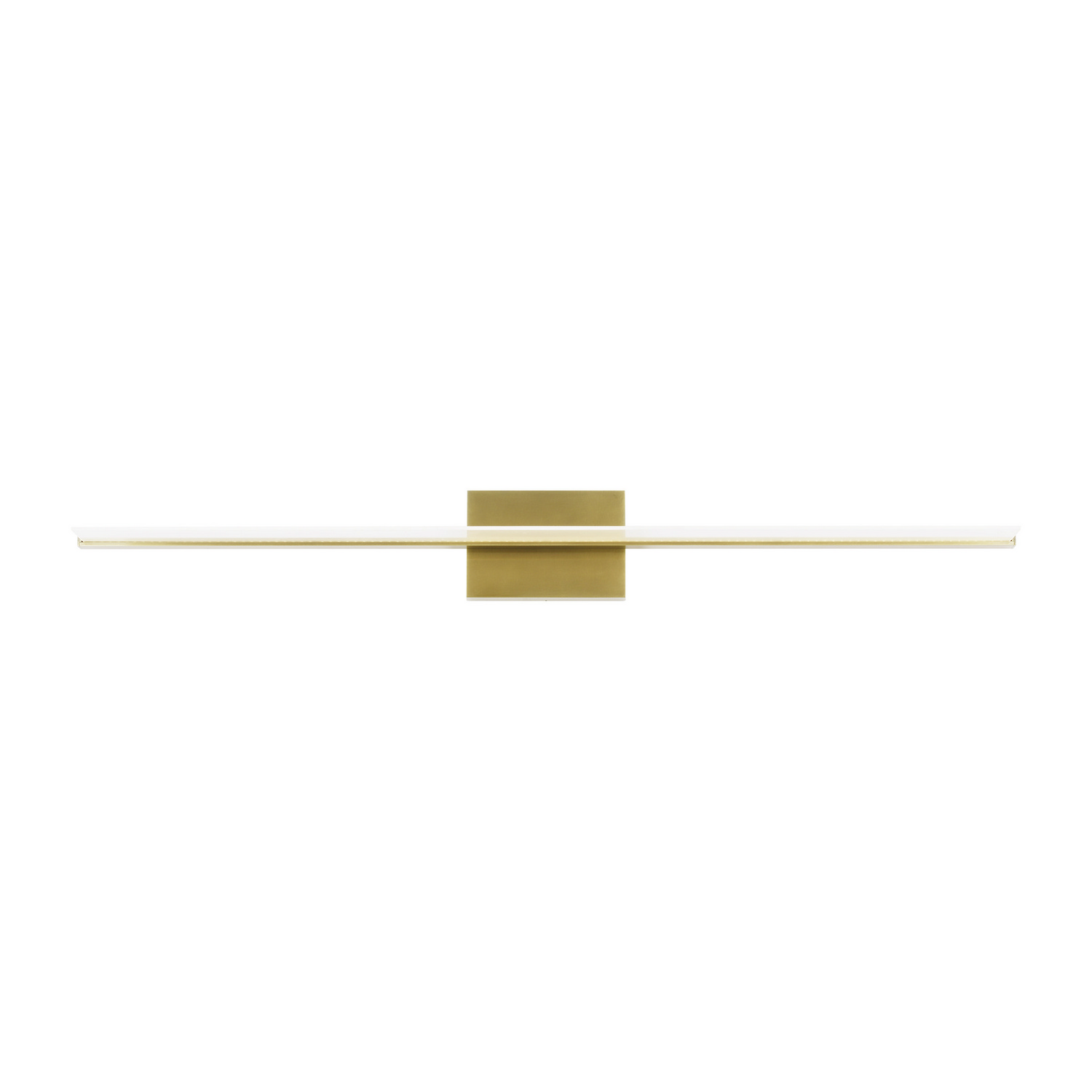 Span 1-Light 5.50"H LED Bathroom Vanity Light in Plated Bra